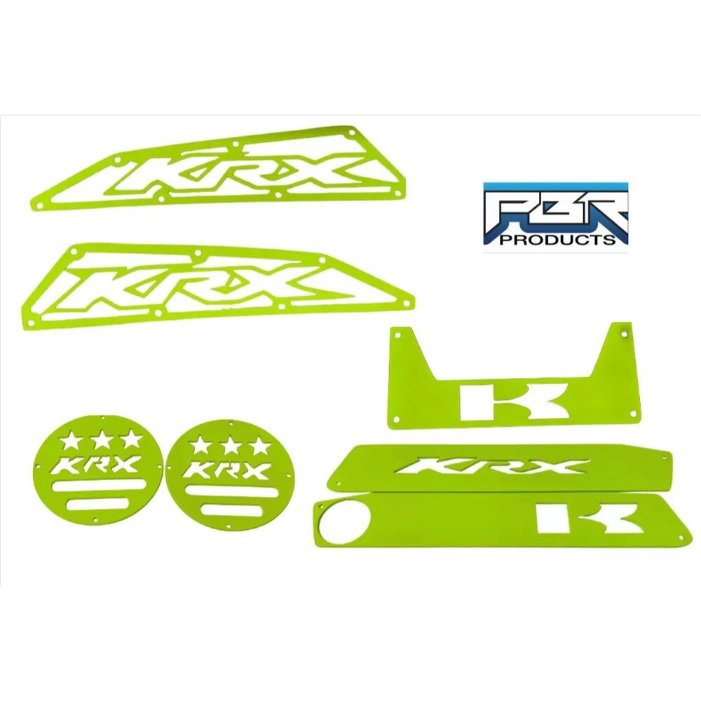 PBR Kawasaki KRX  kit: Dash kit, Frog Skin, cubby, & Drains - Trail Edition